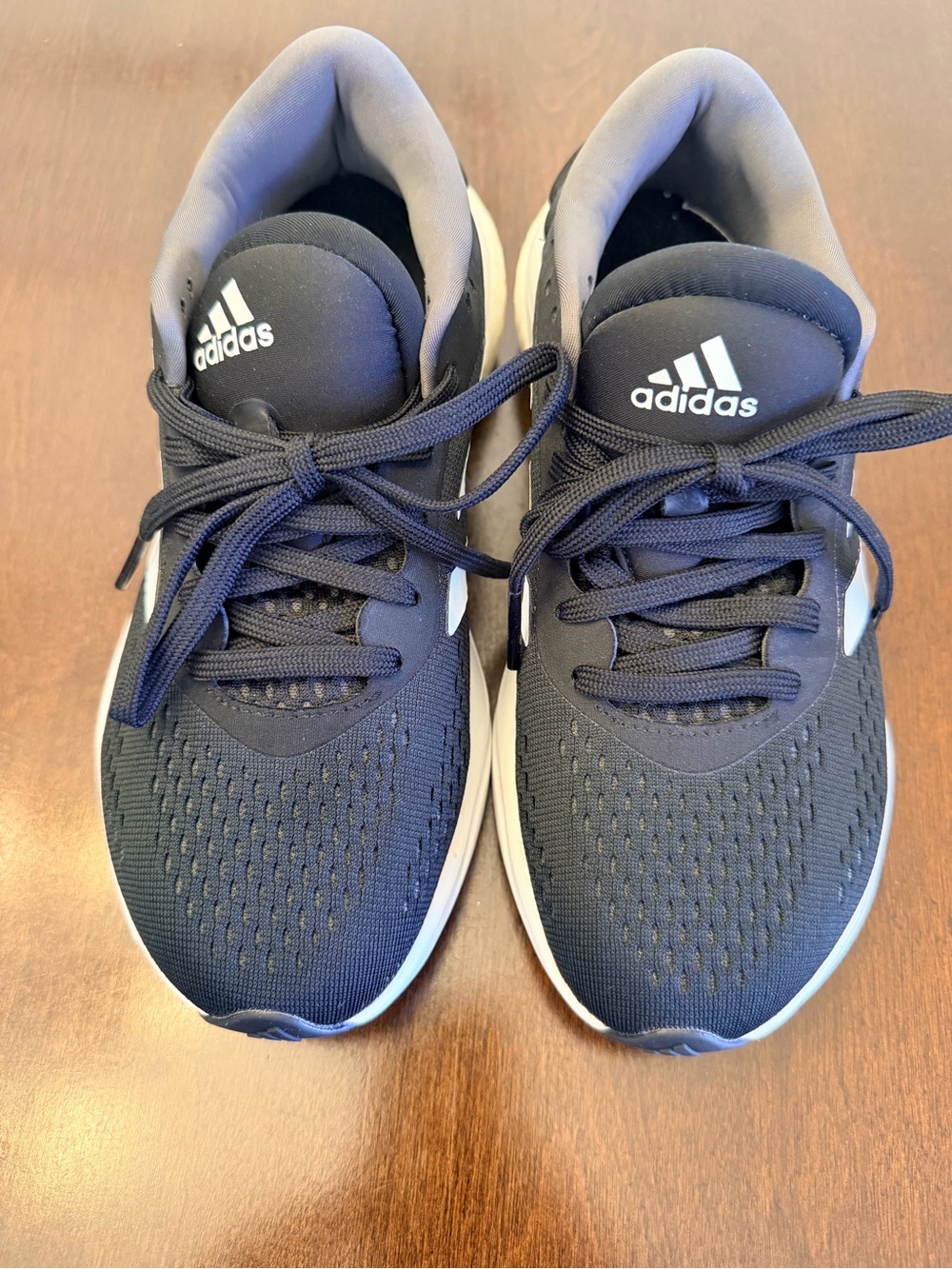 adidas Women’s Black and White Athletic Running Shoes
